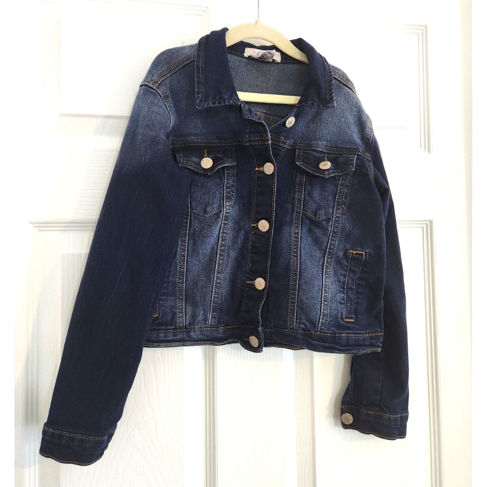 Soho Blue Jean Jacket Girl's Size 12 Cute Back to School Great Condition